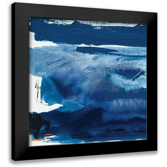 Jasper, Sisa 15x15 Black Modern Framed Museum Art Print Titled - Custom Blue Amore III