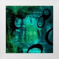 thumbnail image 1 of Jasper, Sisa 15x15 White Modern Wood Framed Museum Art Print Titled - Turquoise Element I, 1 of 4