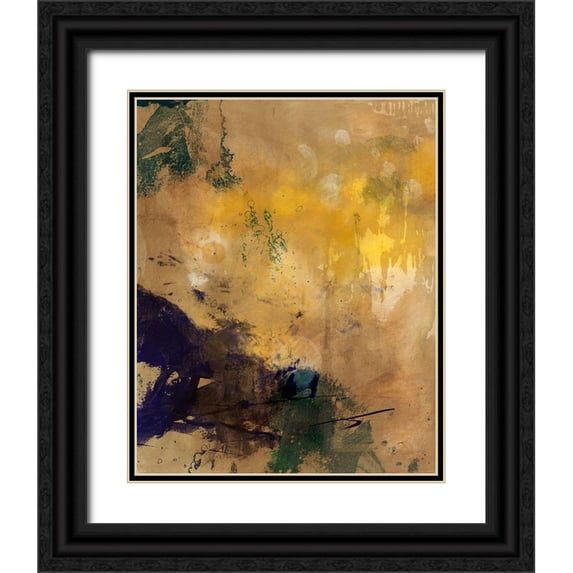 Jasper, Sisa 15x18 Black Ornate Wood Framed with Double Matting Museum Art Print Titled - Amber Haze II