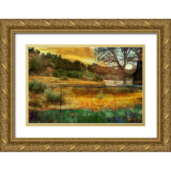 Jasper, Sisa 18x13 Gold Ornate Wood Framed with Double Matting Museum Art Print Titled - In the Brush