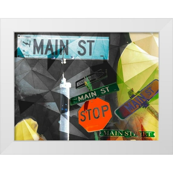 Jasper, Sisa 18x15 White Modern Wood Framed Museum Art Print Titled - Main Street Collage