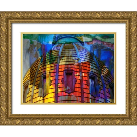 Jasper, Sisa 32x25 Gold Ornate Wood Framed with Double Matting Museum Art Print Titled - Denver Capitol II
