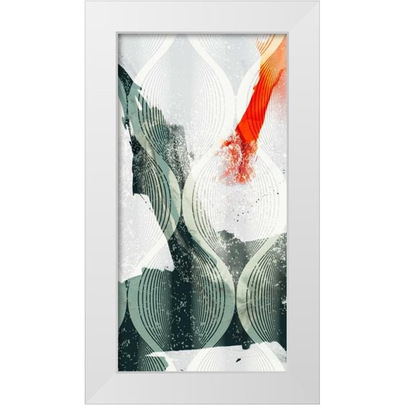 Jasper, Sisa 9x14 White Modern Wood Framed Museum Art Print Titled - Minimal Wave II