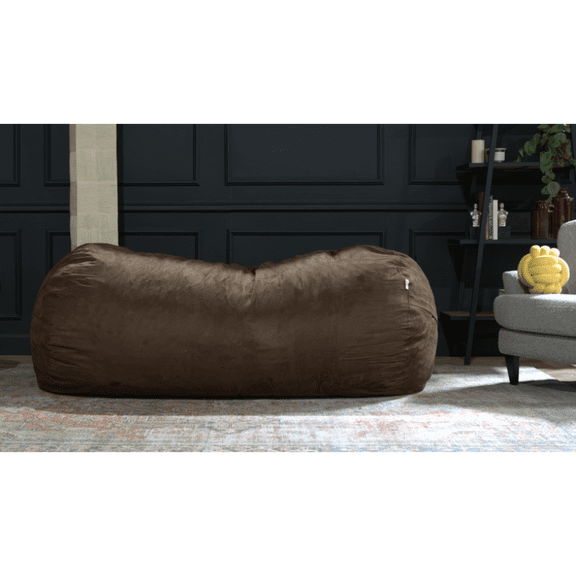 Jasper Traditional 8 Foot Cylindrical Suede Bean Bag