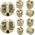 thumbnail image 1 of Jaspertronics™ G22 Lamp Socket HighTemp Ceramic Steatite Base 3000W 1000V 20A Nickel-Plated Copper Contacts for Halogen & MH Fixtures 10 Unit per pack, 1 of 6
