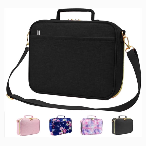 Jasput Bible Cover for Women,Carrying Book Case Church Bag Bible Protective with Handle and Zippered Pocket Adjustable Shoulder Strap,Gift for Women Men