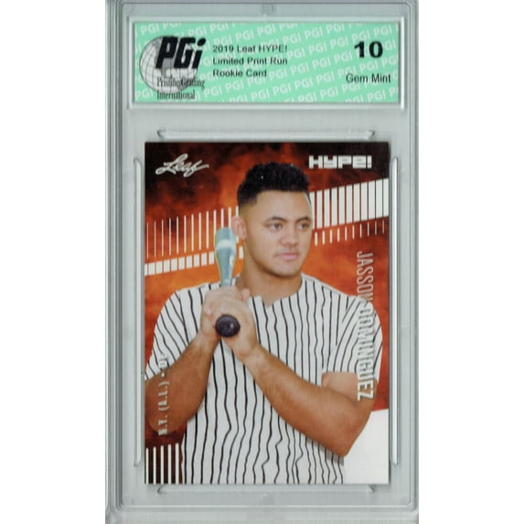 Jasson Dominguez 2019 Leaf HYPE! #26 Only 5000 Made Rookie Card PGI 10