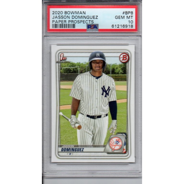Jasson Dominguez Yankees 2020 Bowman Rookie Card #BP8 PSA 10 Gem 