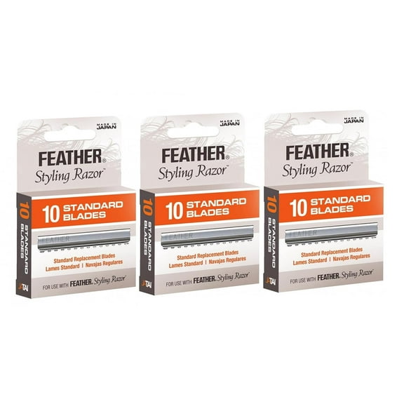 Jatai Feather Styling Razor Replacement Blades 10 units (PACK OF 3)
