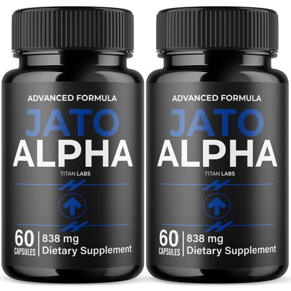 Jato Alpha Advanced Formula Natural Supplement Pills for Max Strength JatoAlpha 120 Capsules