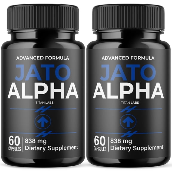 Jato Alpha Advanced Formula Natural Supplement Pills for Max Strength JatoAlpha 120 Capsules
