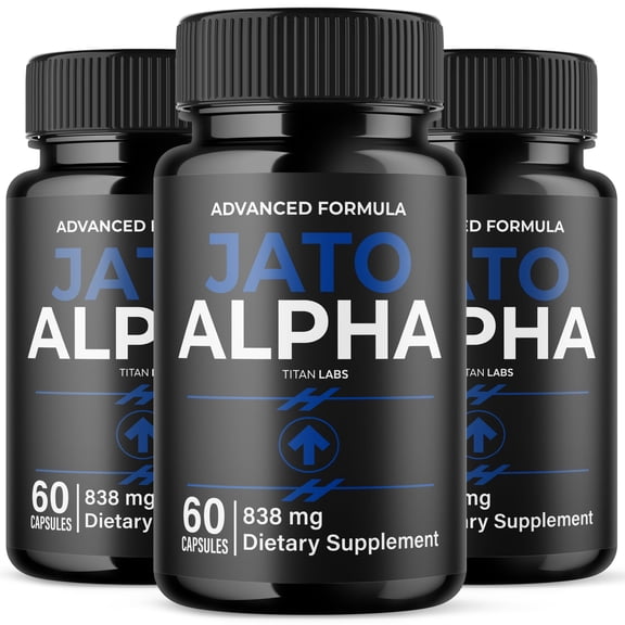 Jato Alpha Advanced Formula Natural Supplement Pills for Max Strength JatoAlpha 180 Capsules