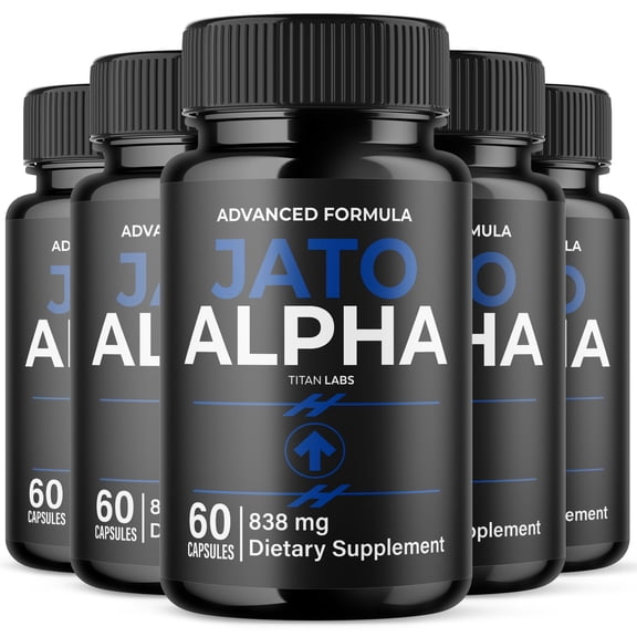 Jato Alpha Advanced Formula Natural Supplement Pills for Max Strength JatoAlpha 300 Capsules