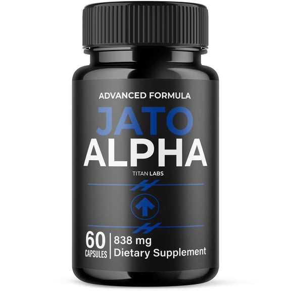 Jato Alpha Advanced Formula Natural Supplement Pills for Max Strength JatoAlpha 60 Capsules