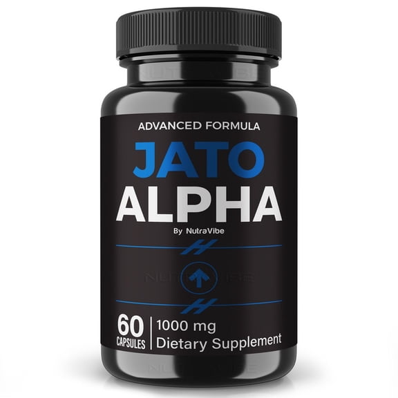 Jato Alpha - Official JatoAlpha Pills For Prostate Heath, All Natural Formula To Support Control, Energy & Overall Well-Being, Review (60 Capsules)
