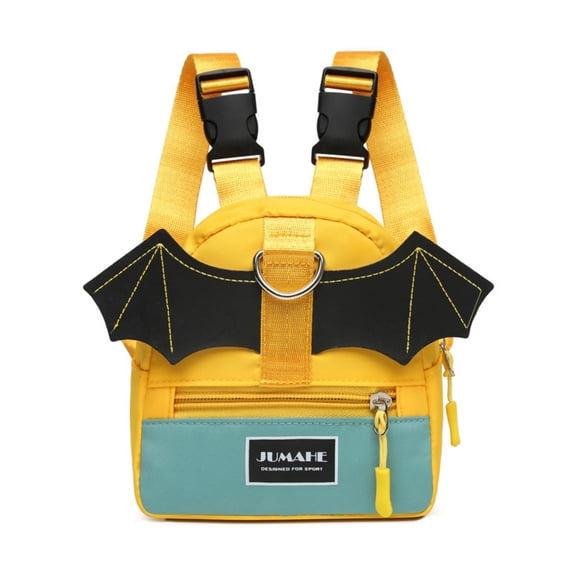 Jaucin Cute Bat - Wing Dog Backpack - Adjustable, Large - Capacity Pet Travel Bag with Leash Clip