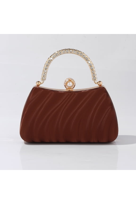 Elegant ripple pattern clutch bag, ladies evening handbag, wedding cocktail party wallet, detachable shoulder strap crossbody bag