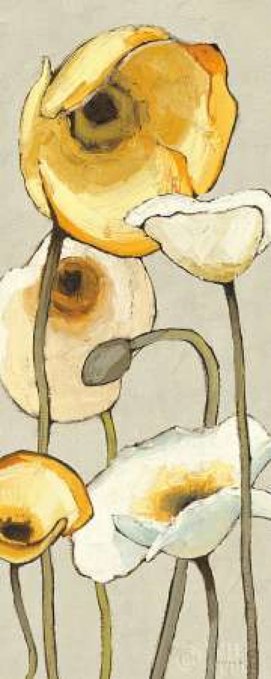 Jaune Gris Panel II Canvas Art - Shirley Novak (10 x 20)