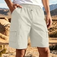 thumbnail image 1 of Jaunzuar Gym Shorts Men Elastic Waist Solid Color Running Shorts Summer Casual Beach Shorts with Pockets XL, 1 of 9
