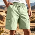 thumbnail image 1 of Jaunzuar Gym Shorts Men Elastic Waist Solid Color Running Shorts Summer Casual Beach Shorts with Pockets XXL, 1 of 9