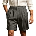 thumbnail image 1 of Jaunzuar Mens Summer Shorts Button Solid Color Golf Shorts Casual Loose Work Shorts with Pockets XXL, 1 of 8