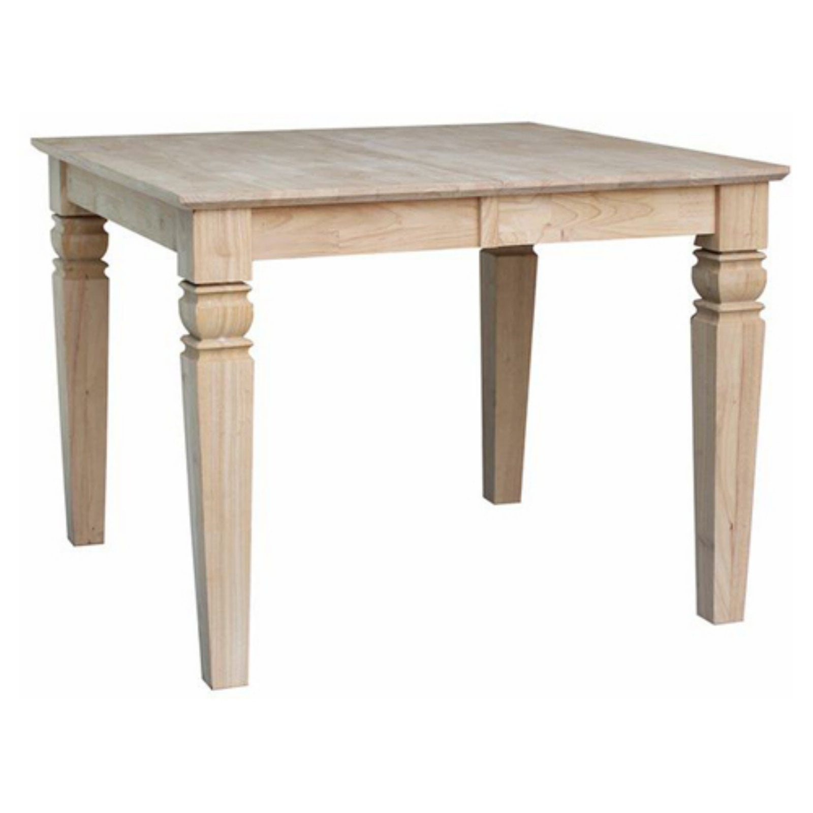 Java Butterfly Leaf Extendable Unfinished Wood Dining Table