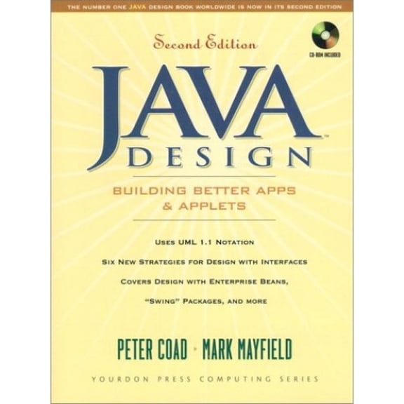 Pre-Owned Java Design: Building Better Apps and Applets (Yourdon Press Computing Series) Paperback - USED