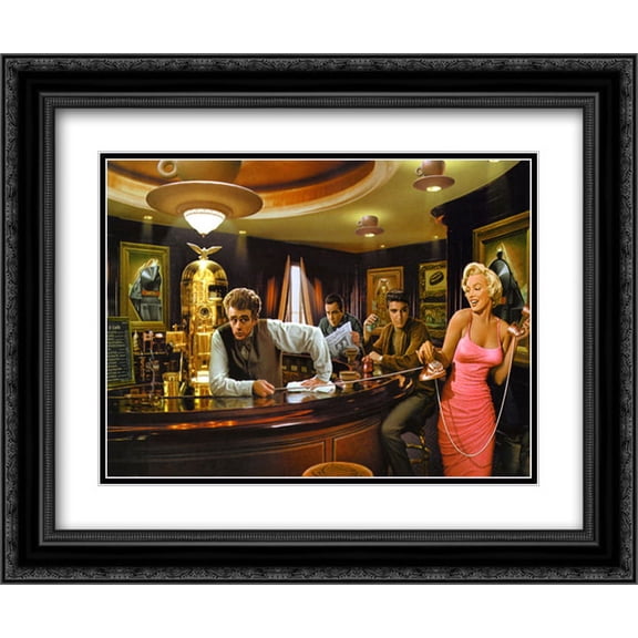 Java Dreams 2x Matted 18x15 Black Ornate Framed Art Print by Chris Consani