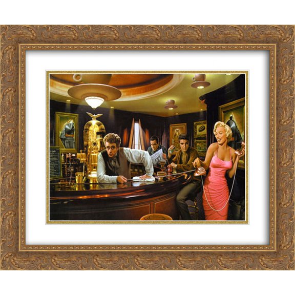 Java Dreams 2x Matted 18x15 Gold Ornate Framed Art Print by Chris Consani