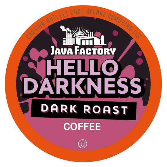 Java Factory Hello Darkness Extra Bold Coffee Pods, 40 Count