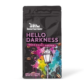 Java Factory Dark Roast Hello Darkness Flavored Ground Coffee Bags, 6 pk, 10 oz each