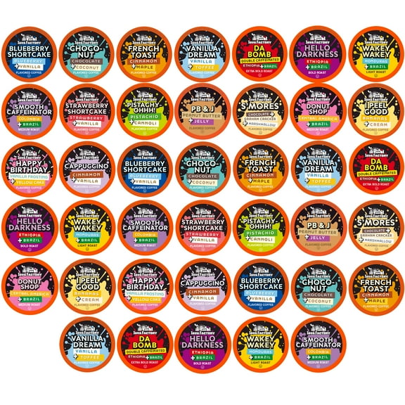 Java Factory Assorted Variety Pack Coffee Pods Compatible with Keurig Coffee Machine, 40 Count