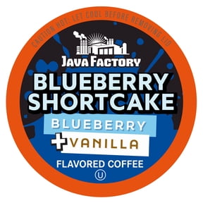 Java Factory Blueberry Shortcake Coffee Pods, Keurig Compatible, 40-Pack
