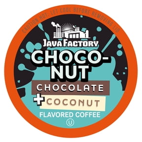 Java Factory Flavored Coffee Pods, Compatible with Keurig Brewers, Choconut 40-Pack