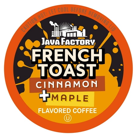 Java Factory Flavored Coffee Pods, Compatible with Keurig Brewers, French Toast 80-Pack