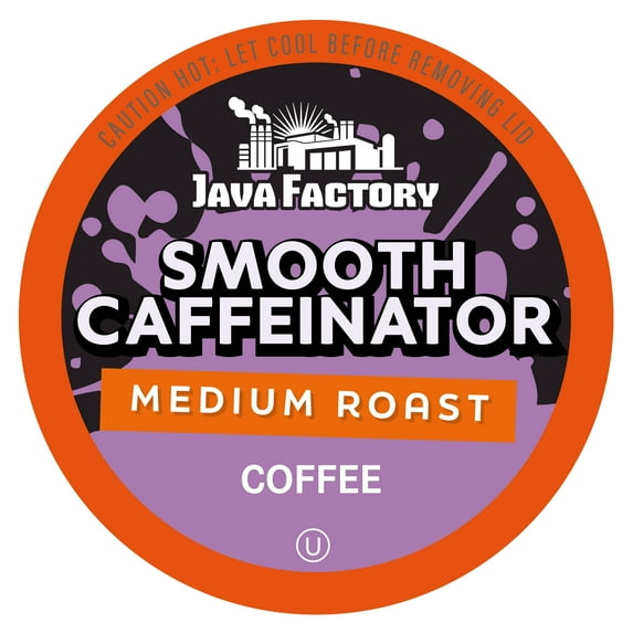 Java Factory Flavored Coffee Pods, Compatible with Keurig Brewers, Smooth Caffeinator 80-Pack