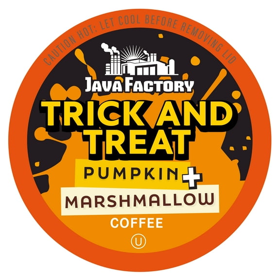 Java Factory Flavored Coffee Pods, Trick and Treat, Compatible with Keurig Brewers, 40-Pack