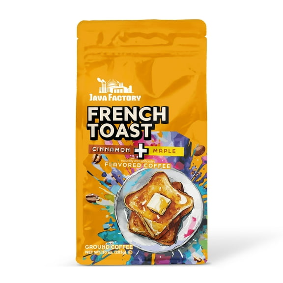 Java Factory French Toast Flavored Ground Coffee Bags, 6 pk, 10 oz each