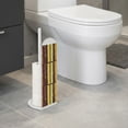 thumbnail image 1 of Evideco French Home Goods JAVA Brown Modern Plaid Toilet Paper Holders, 1 of 8