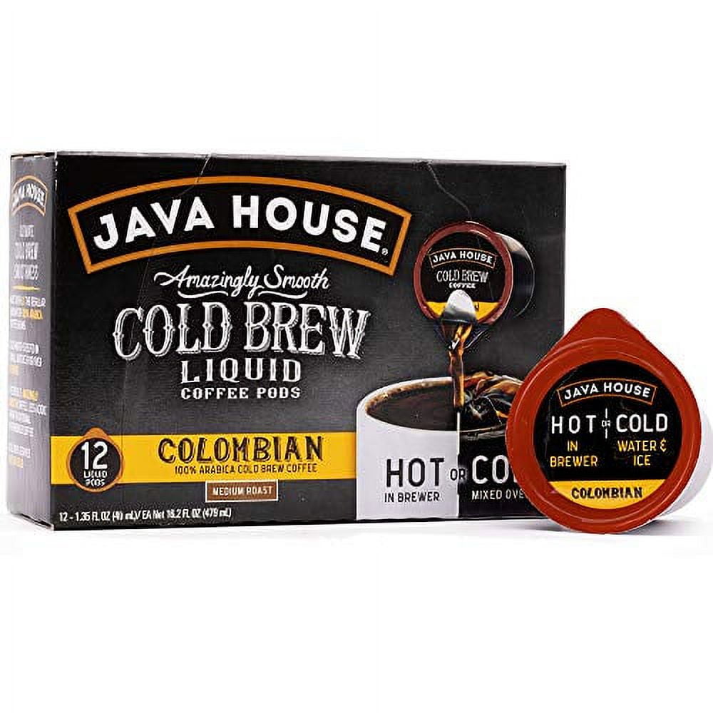 Java House Cold Brew Coffee Concentrate Single Serve Liquid Pods 1.35