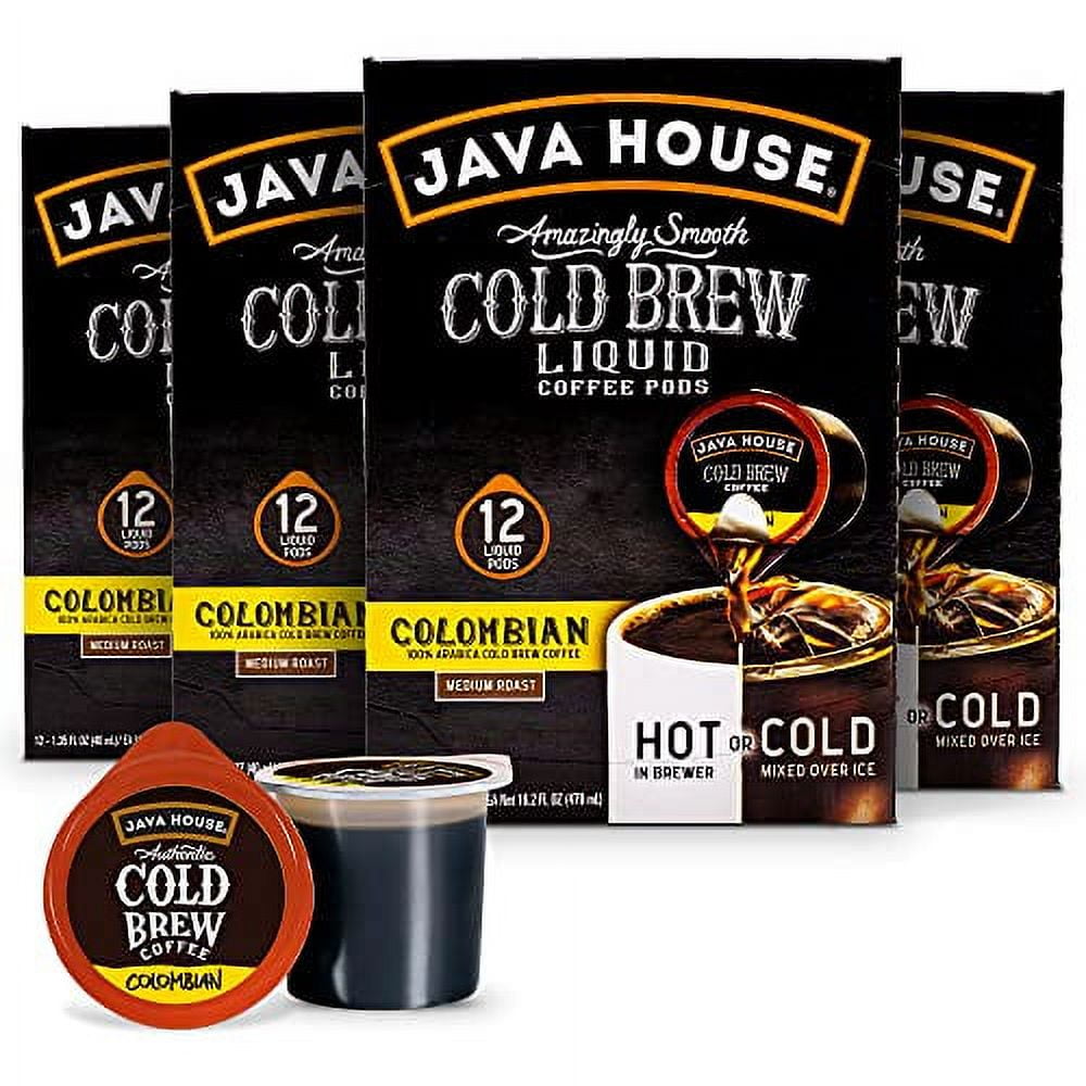 Java House Pure Black Cold Brew Coffee 8 fl. oz. - 24/Case