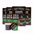 thumbnail image 1 of Java House Single-Serve Cold Brew Coffee Pods – Premium 100% Arabica Liquid Concentrate – Smooth & Bold Decaf Roast – 48 Pods – Ready Hot or Iced, Travel-Friendly, TSA Approved, 1 of 5