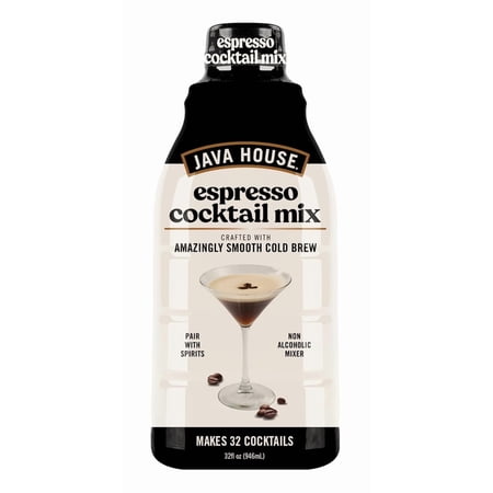 Java House Cold Brew Espresso Cocktail Mix – Premium 100% Arabica Cold Brew Concentrate – Smooth Coffee With French Vanilla Notes – 32oz Bottle (Makes 32 Cocktails)