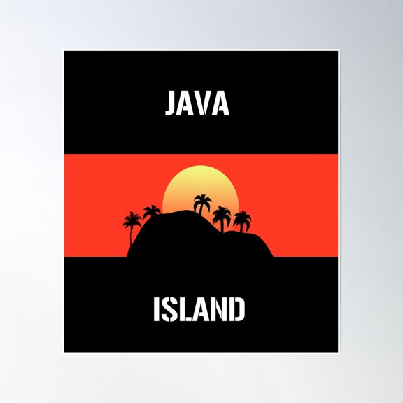 Java Island Poster Wall Art Home Decor Office Wall Art Living Room Decor, Paper Poster Only
