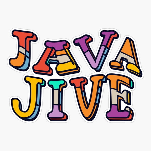 Java Jive Coffee - Coffee Popart Foodie Funny Er, Phone Decal Water Bottle Stickers Car Decals, Funny Birthday Gift