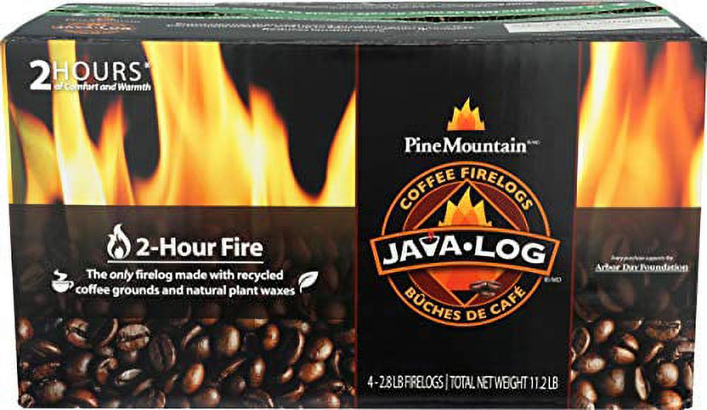 Java Log Firelog, Made W/Coffee Grd - (Case of 4 - 2.8 lb)