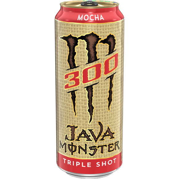 Java Monster, 300 Mocha, Coffee + Energy Drink, 15 fl oz, Single