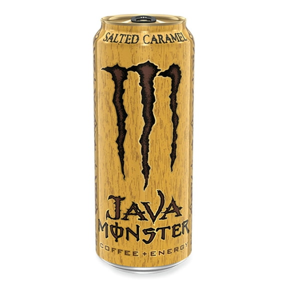 Java Monster Cold Brew Coffee, Salted Caramel, 15 oz Can, 12/Pack | Bundle of 2 Packs