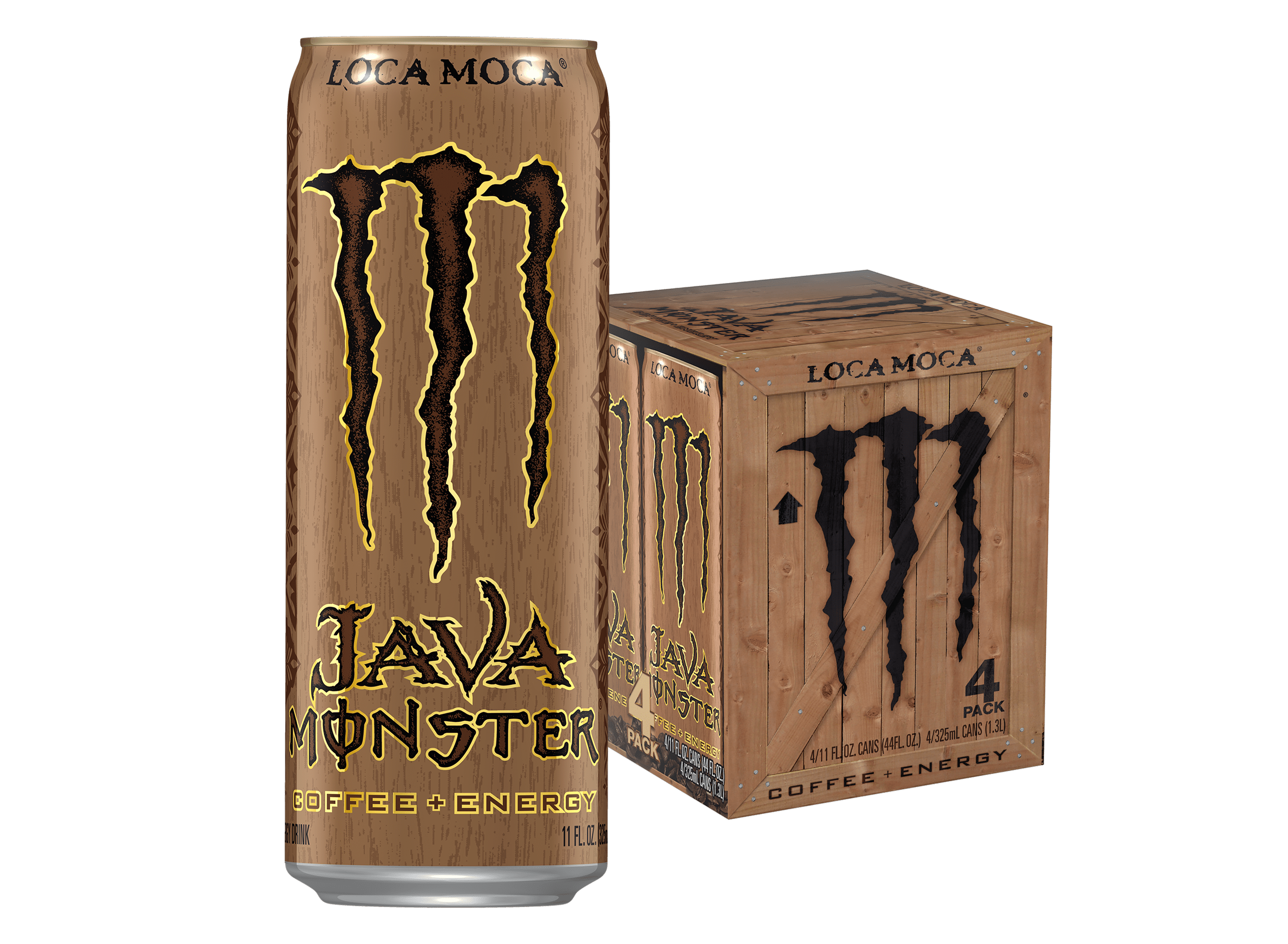 Java Monster Loca Moca, Coffee + Energy Drink, 11 fl oz, 4 Pack ...