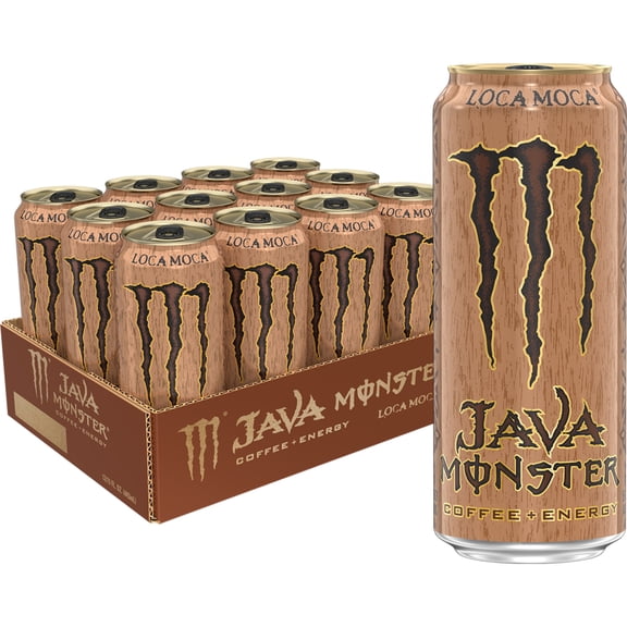 Java Monster Loca Moca Energy Drink, 12-Pack, 15 fl oz Cans